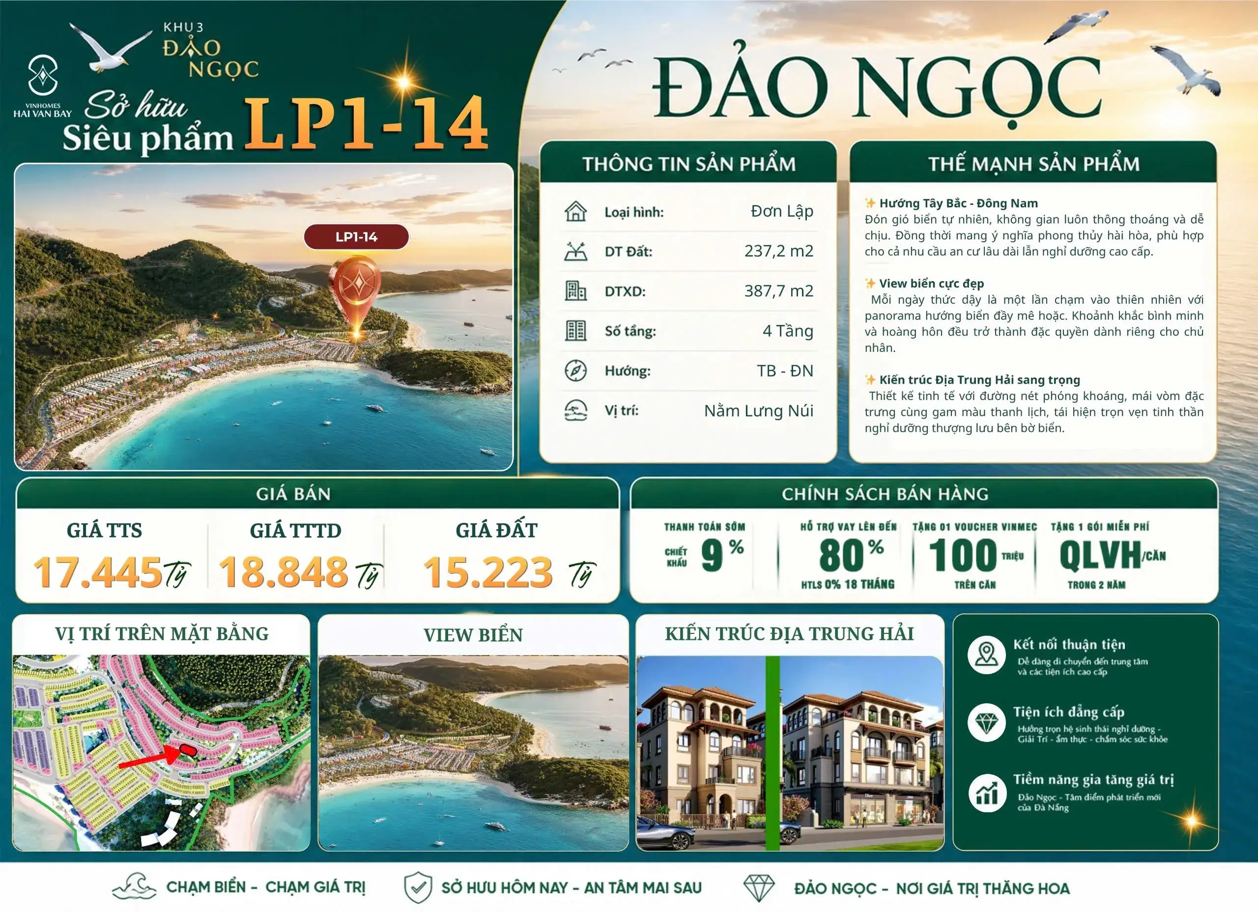 Biệt thự LP1-14 – Lâm Phong 1 – Biệt thự đơn lập diện tích 237m²